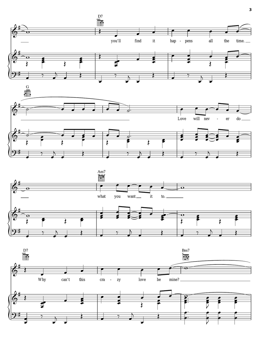 It's Not Unusual Piano, Vocal, Guitar scores gallery preview page 3