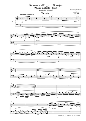 Scarlatti A - Toccata and Fugue No.5 in G major for Piano
