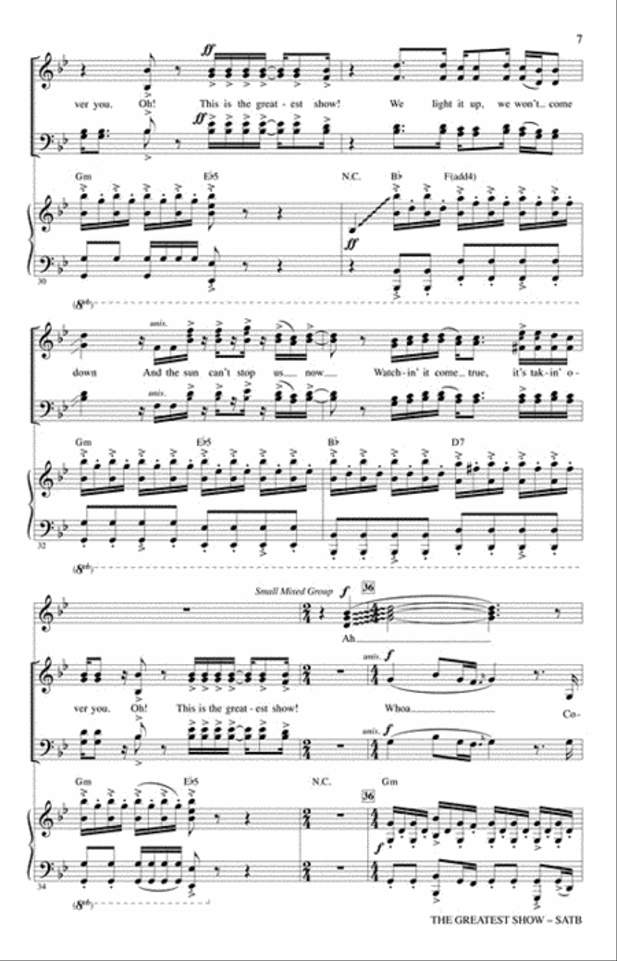 <br>Sheet music extract