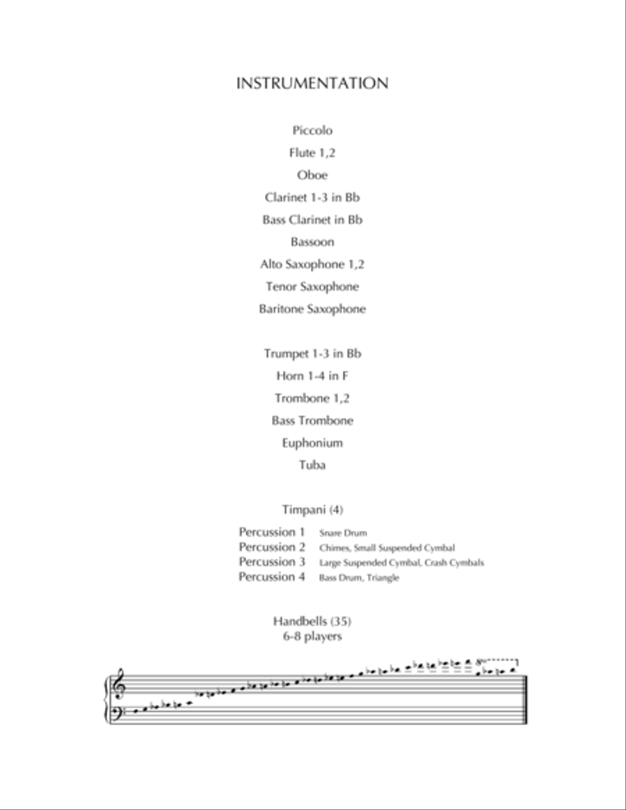 Flicker and Flare - for Handbell Choir and Concert Band Concert Band scores gallery preview page 3