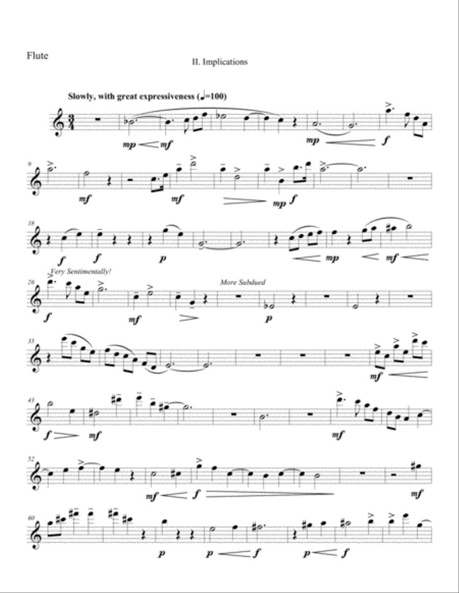 Three Meditations on a Riff for Wind Trio Woodwind Trio scores gallery preview page 5