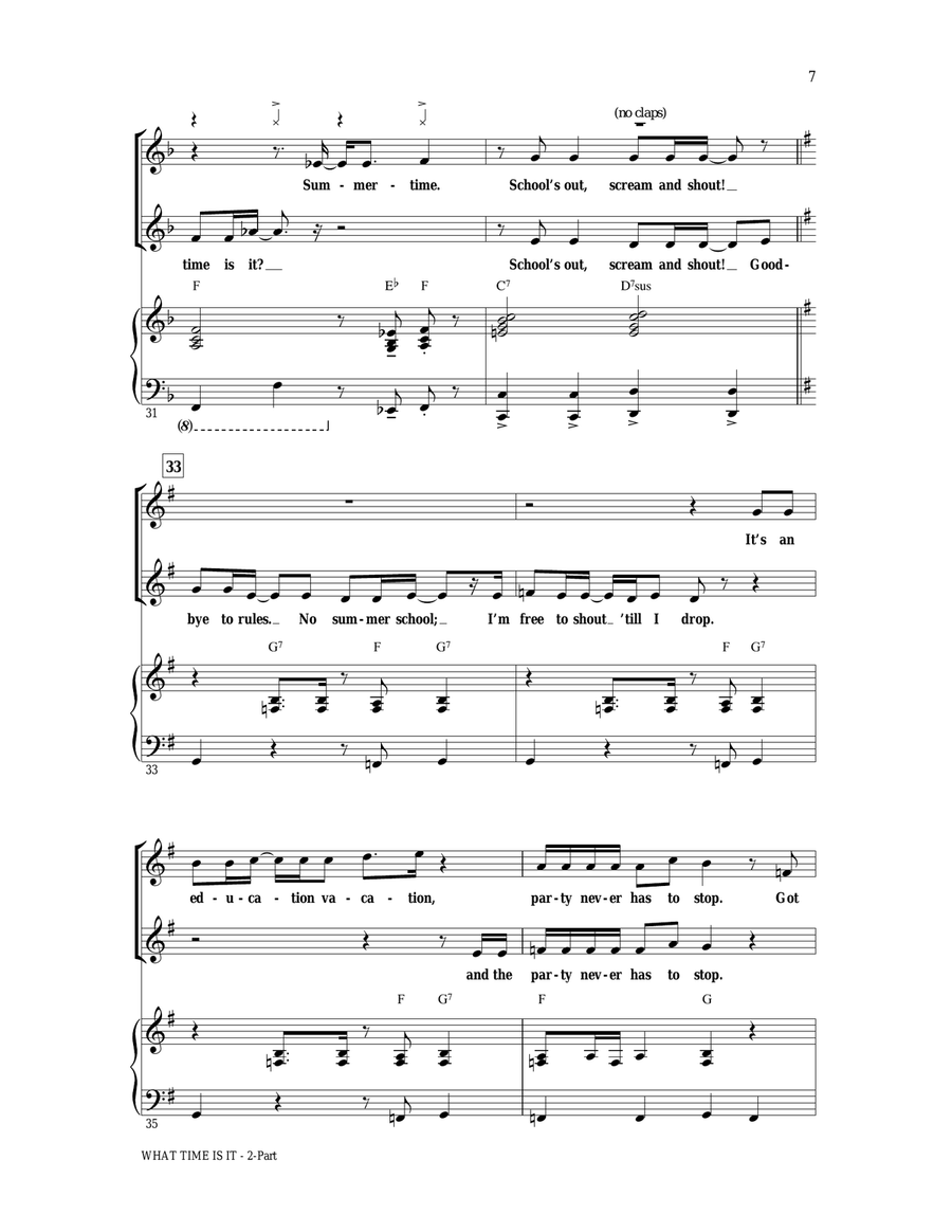 What Time Is It What Time Is It 2-Part scores gallery preview page 6