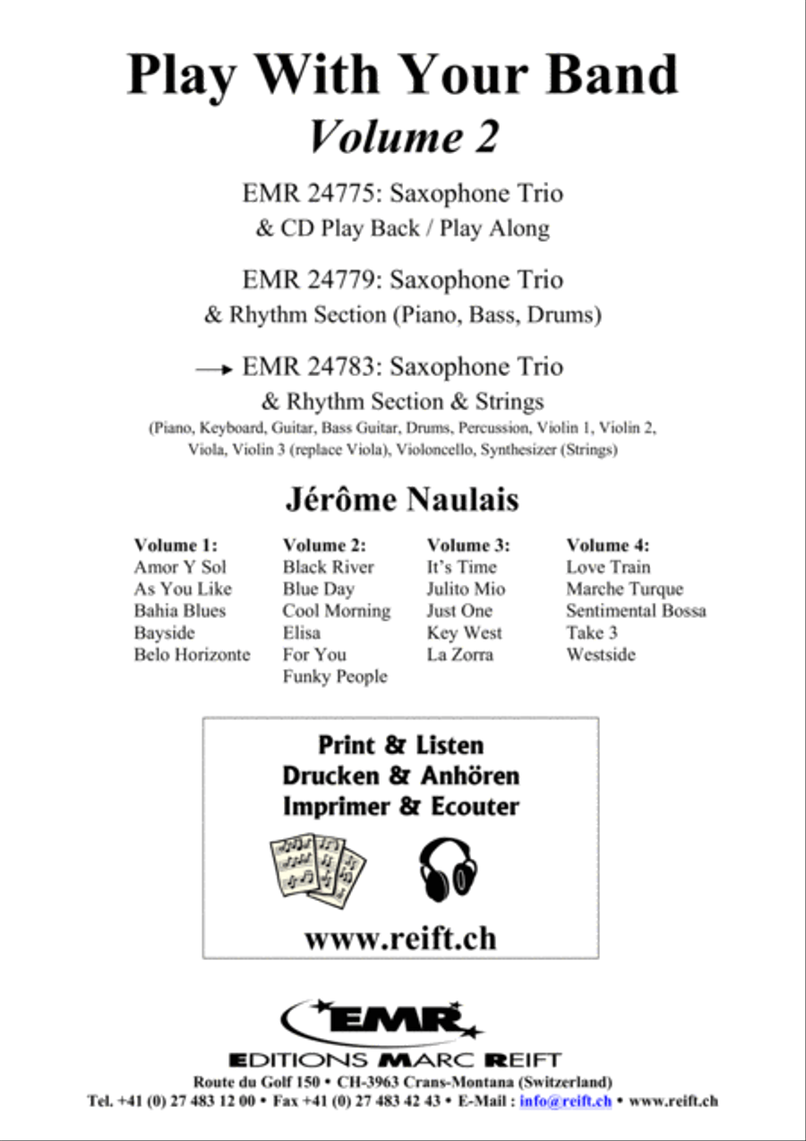Play With Your Band Volume 2 Saxophone Ensemble scores gallery preview page 2