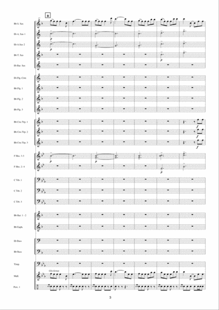 Police Academy Fanfare Band scores gallery preview page 4