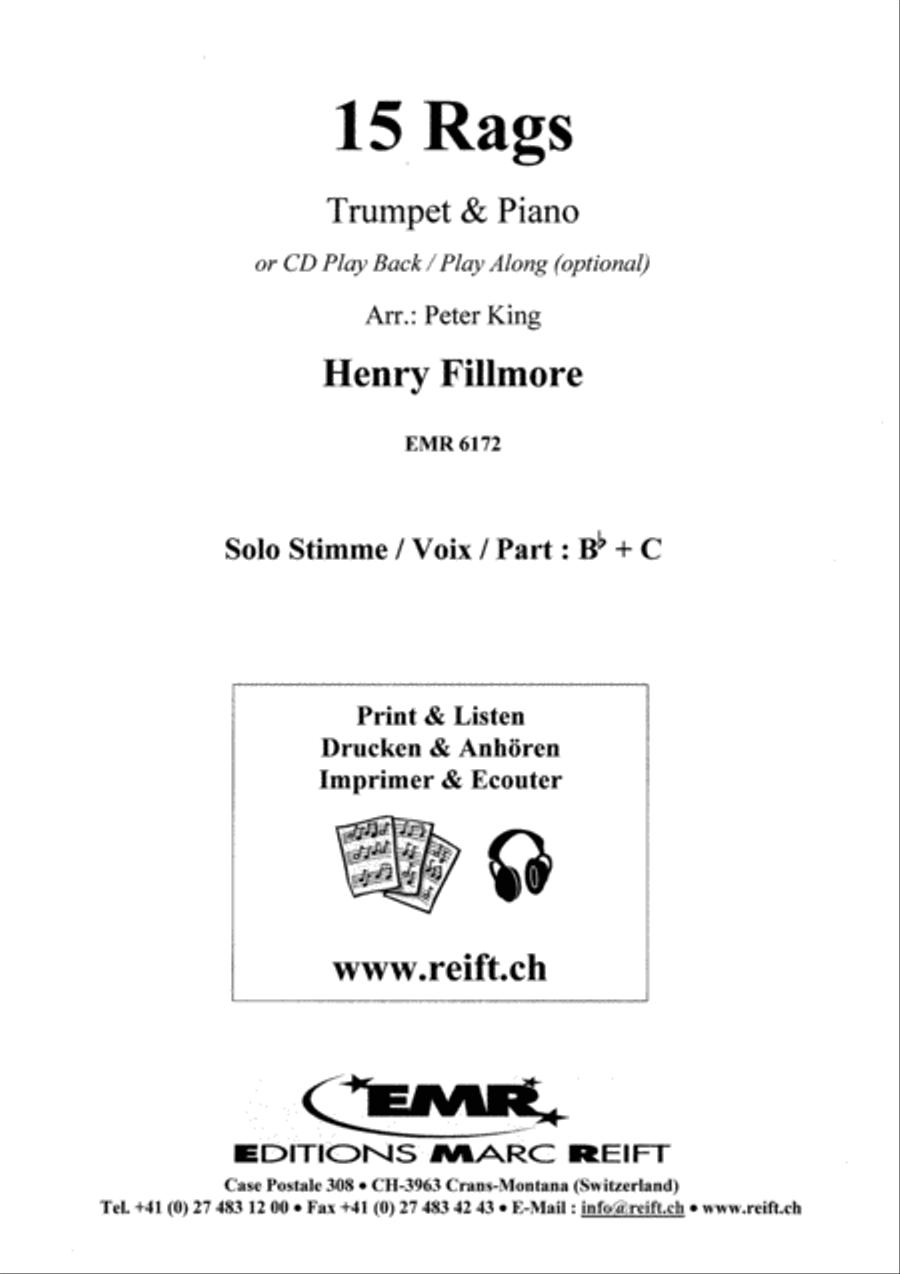 15 Rags 15 Rags Trumpet Solo scores gallery preview page 2