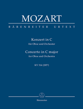 Book cover for Concerto for Oboe and Orchestra C major, KV 314 (285d)
