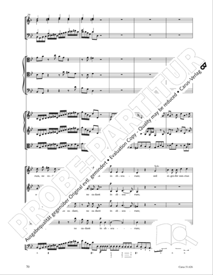 Missa longa in C major (Missa longa in C) 4-Part scores gallery preview page 82