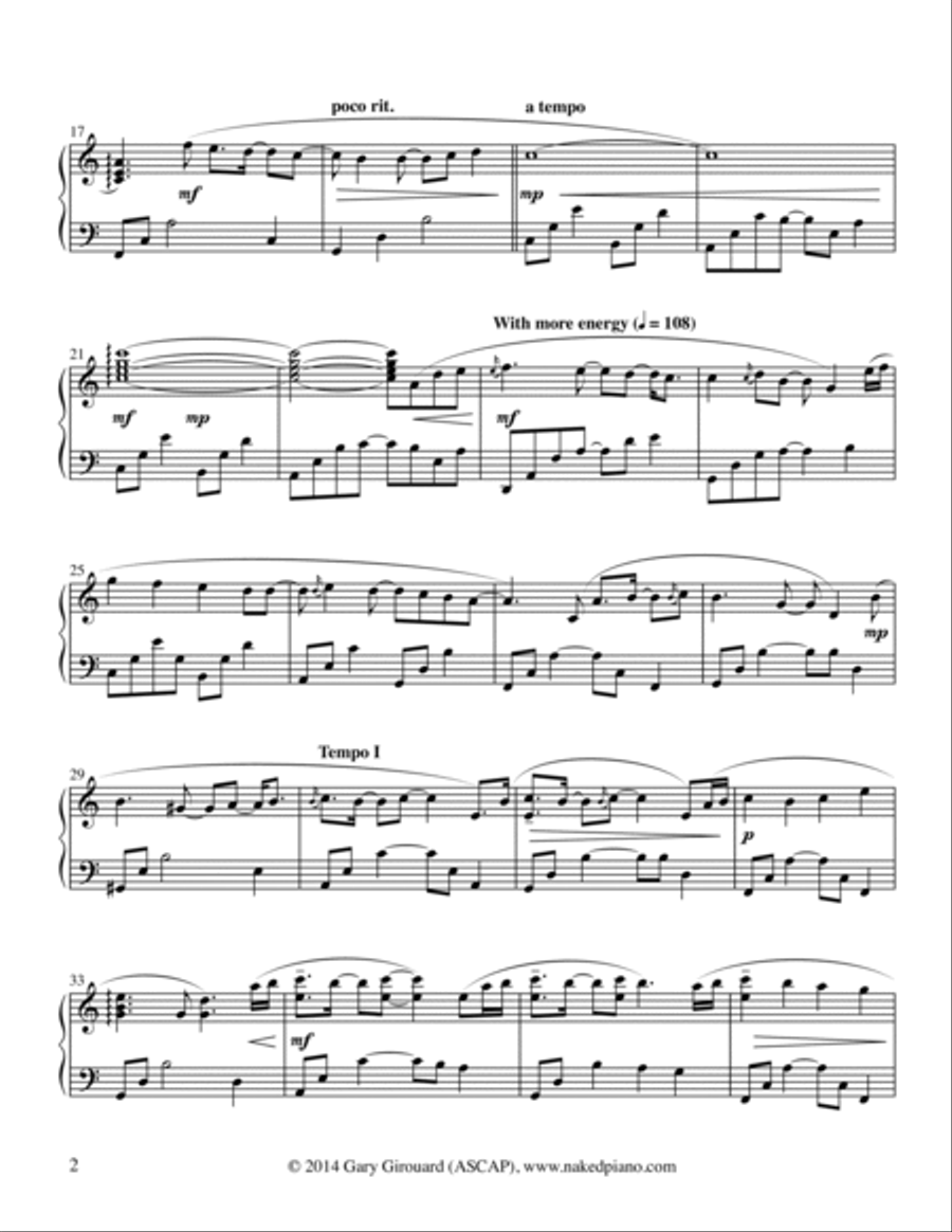Prairie Piano Solo scores gallery preview page 2