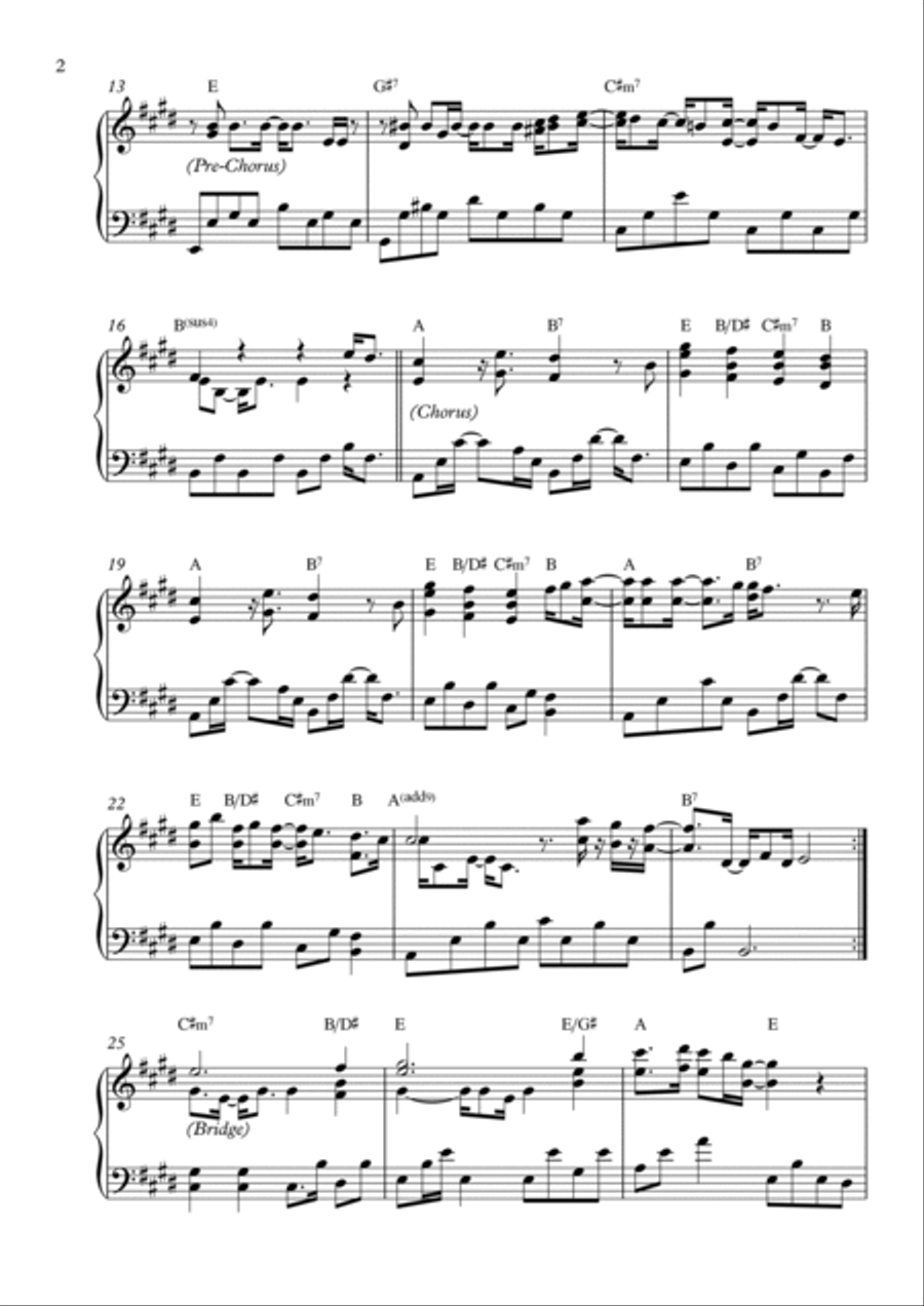 Off My Face Off My Face Piano Solo scores gallery preview page 2