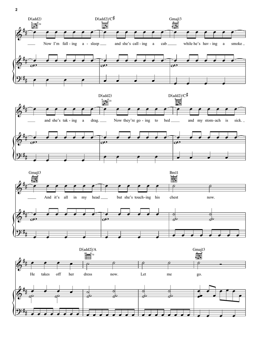 Mr. Brightside Acoustic Guitar scores gallery preview page 2