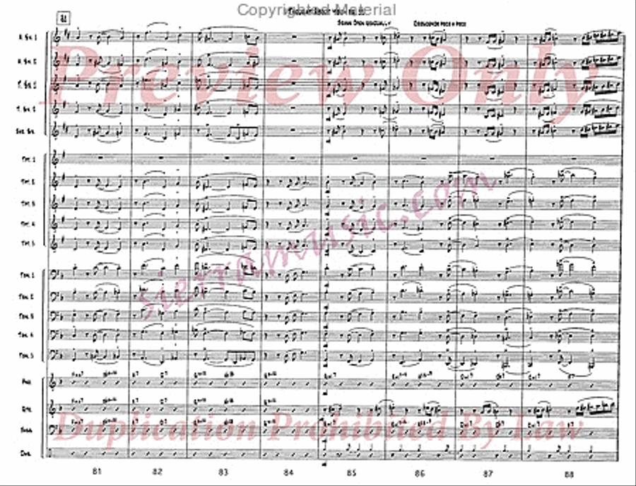 I Thought About You Jazz Ensemble scores gallery preview page 12