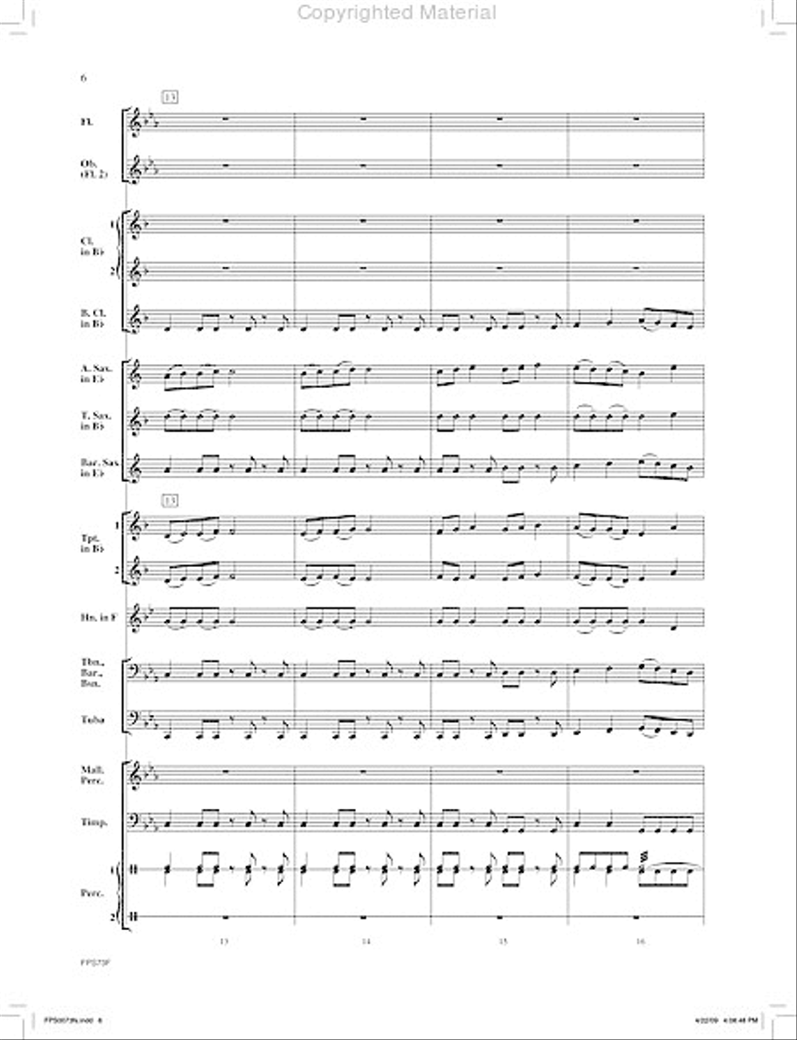 Zenobia The Warrior Queen Concert Band scores gallery preview page 7
