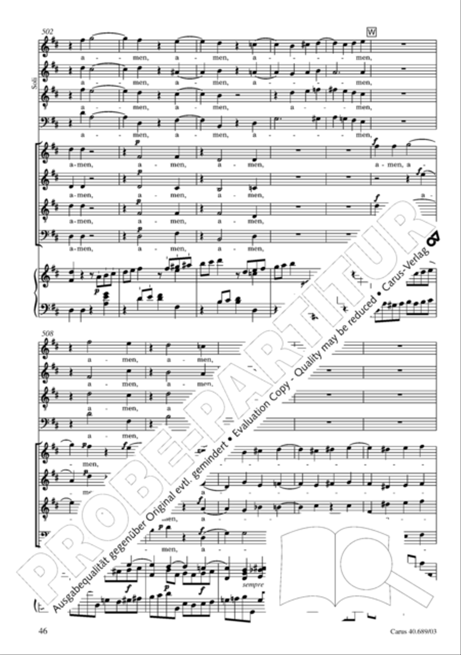 Missa solemnis Missa solemnis 4-Part scores gallery preview page 47