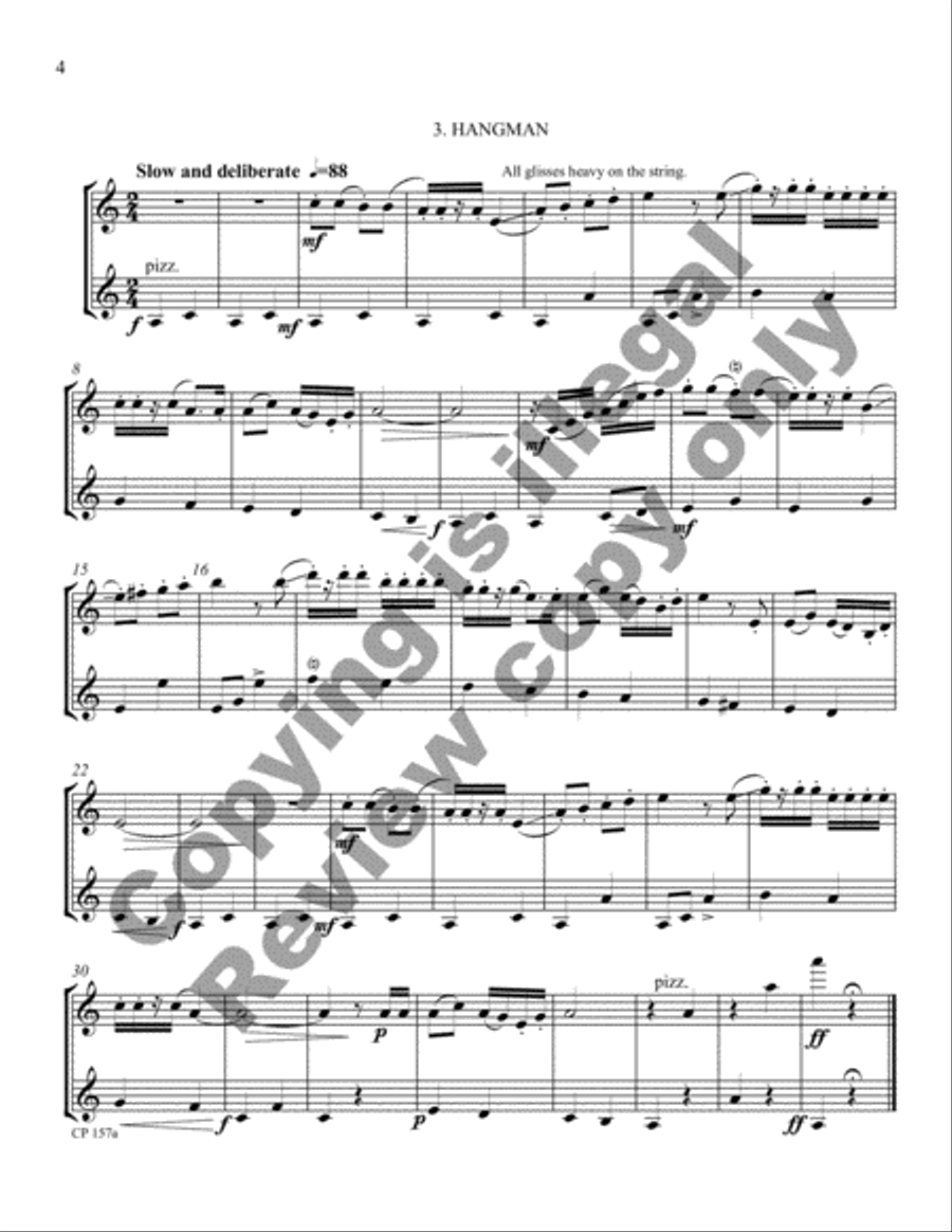 Cowboy Miniatures (Violin Version) Violin scores gallery preview page 21