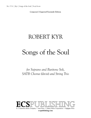 Book cover for Songs of the Soul (Vocal/Choral Score)
