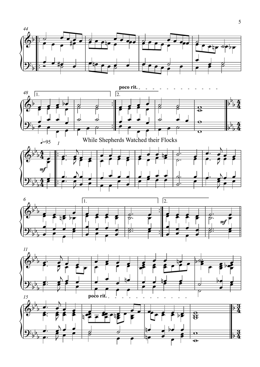 10 Christmas Carol Favourites for Flute Trio and Piano 10 Christmas Carol Favourites for Flute Trio and Piano Small Ensemble scores gallery preview page 5