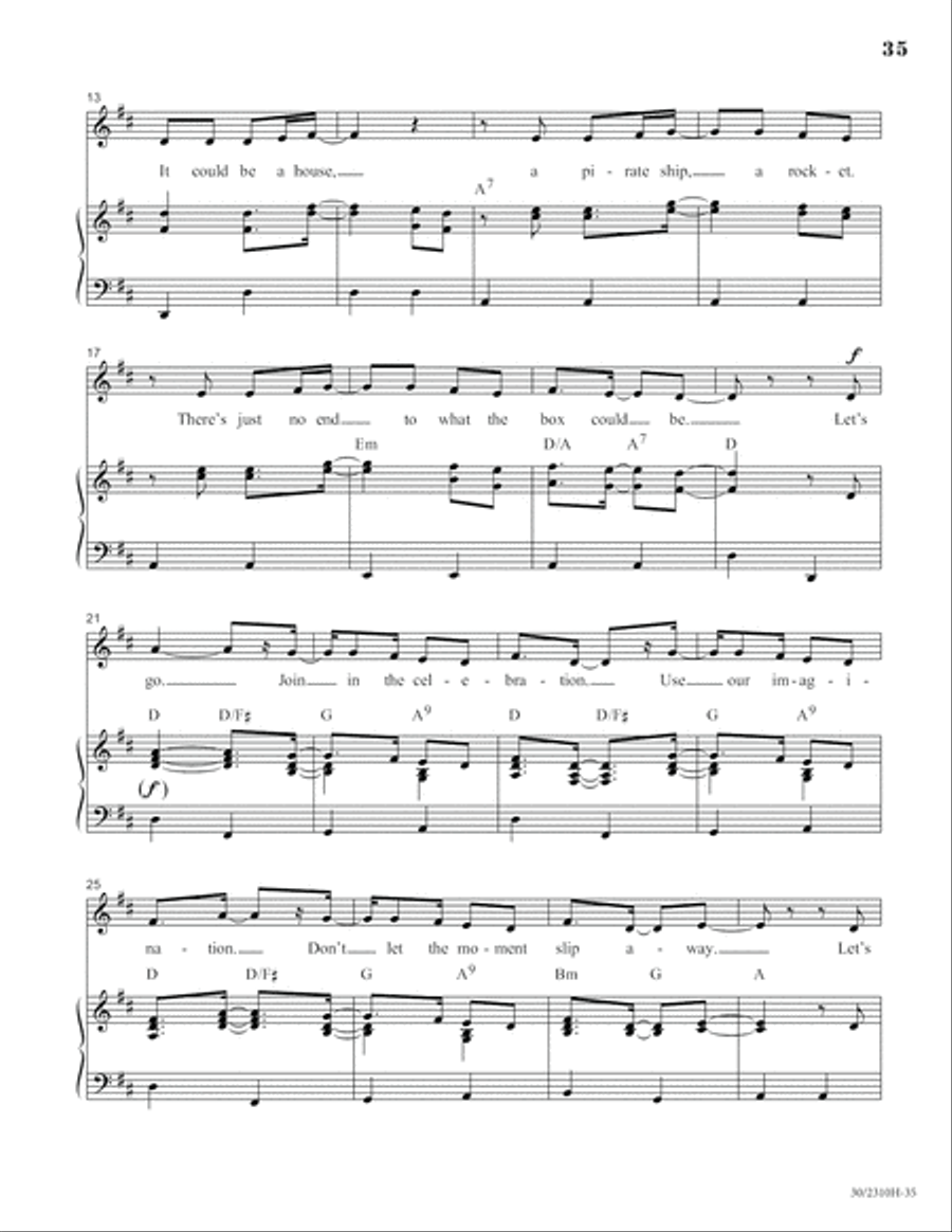The Box The Box Unison Choir scores gallery preview page 36