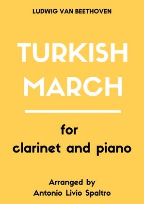 Turkish March (from Ruins of Athens) for Clarinet and Piano
