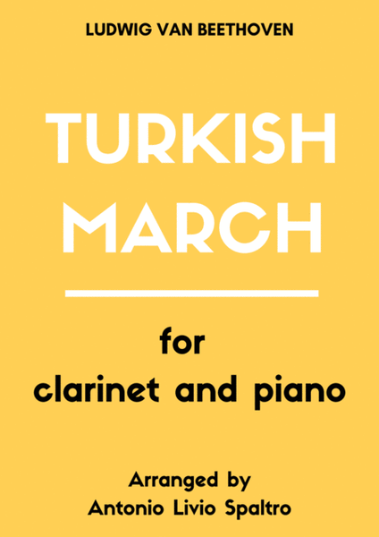 Turkish March (from Ruins of Athens) for Clarinet and Piano image number null