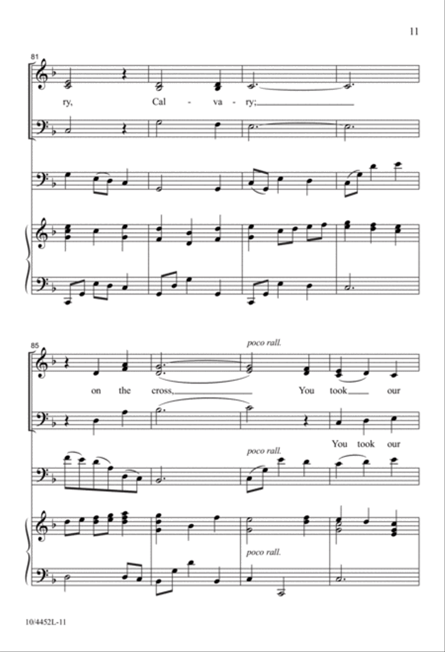 You Took Our Place 4-Part scores gallery preview page 12