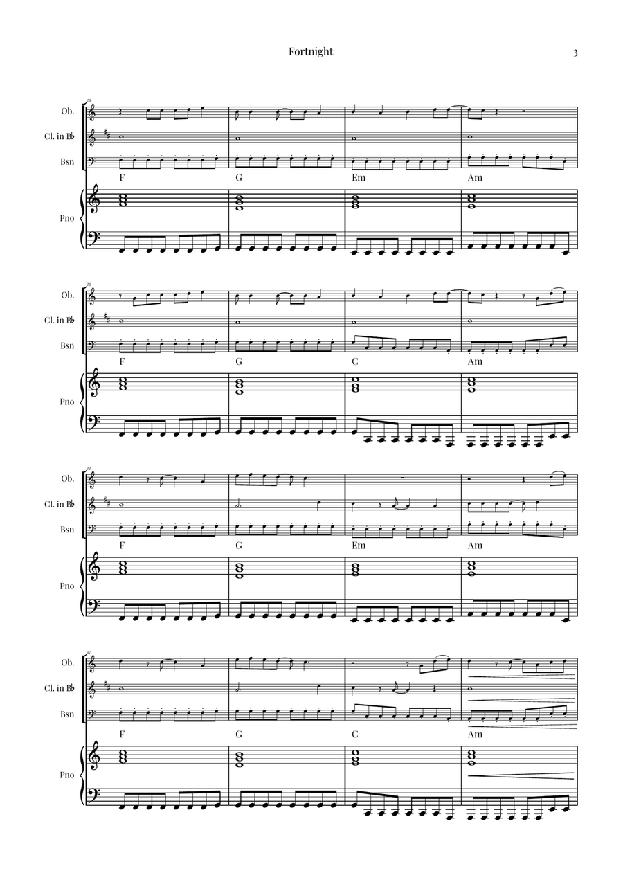 Fortnight Woodwind Trio scores gallery preview page 3