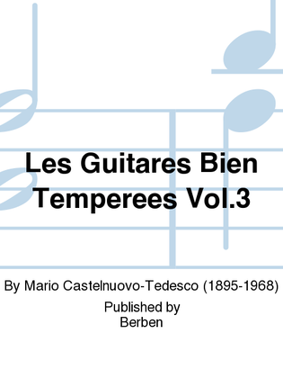Book cover for Les Guitares Bien Tempérées Vol. 3