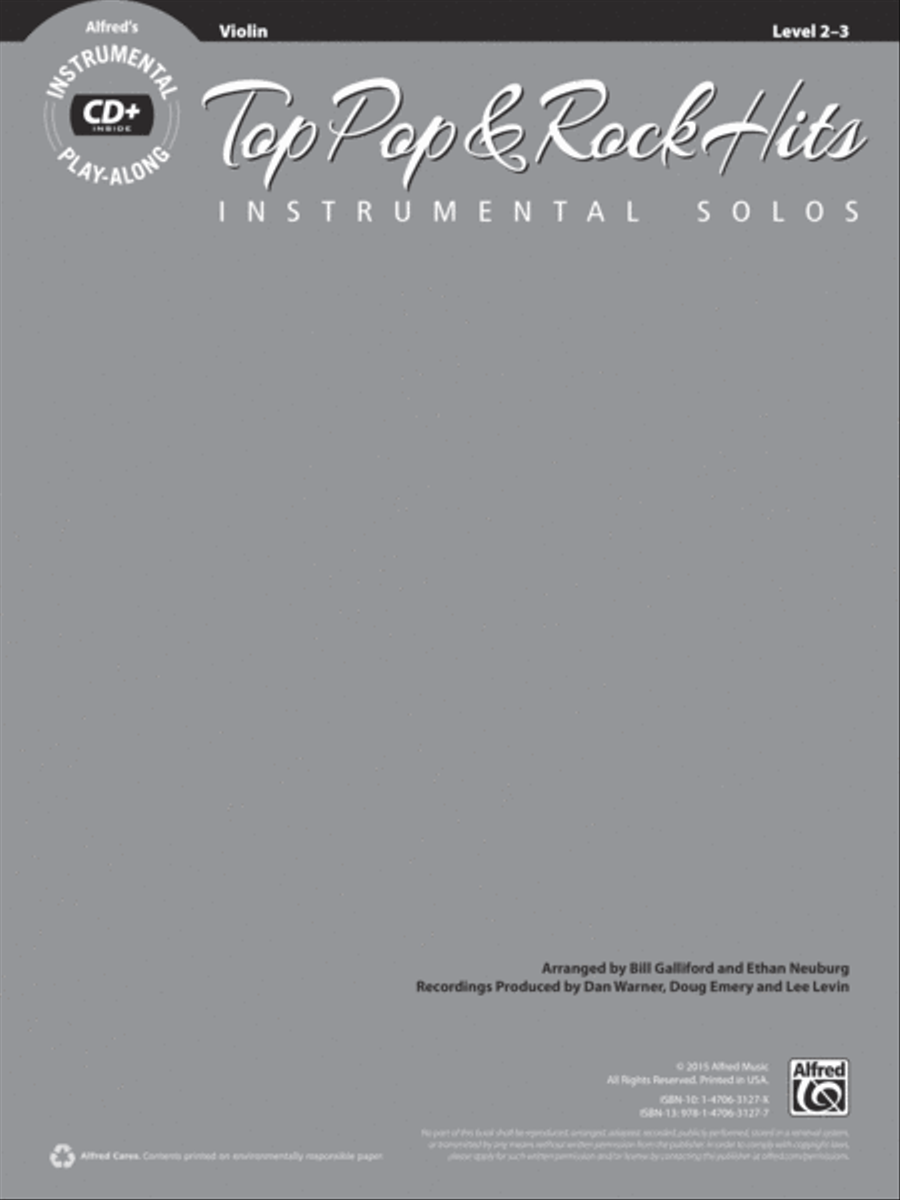 Top Pop & Rock Hits Instrumental Solos for Strings String Orchestra scores gallery preview page 2