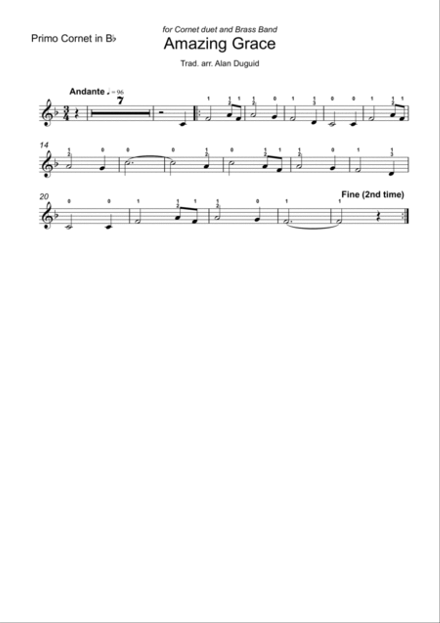 Amazing Grace Amazing Grace Brass Band scores gallery preview page 3