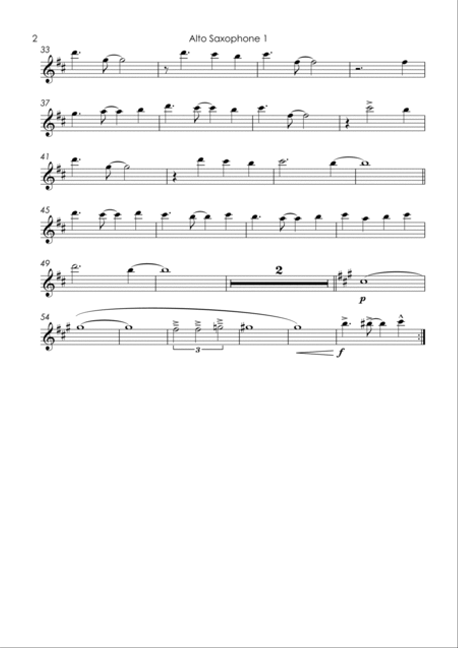 Copacabana (At The Copa) Copacabana (At The Copa) Saxophone Quartet scores gallery preview page 4