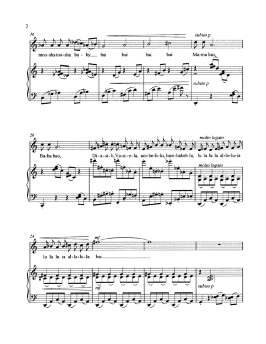 Dianela's Lullaby Alto Voice scores gallery preview page 3