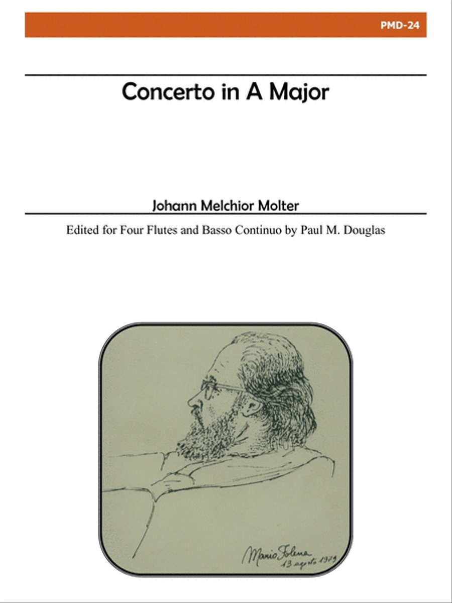 Concerto à 4 in A Major Flute scores gallery preview page 1
