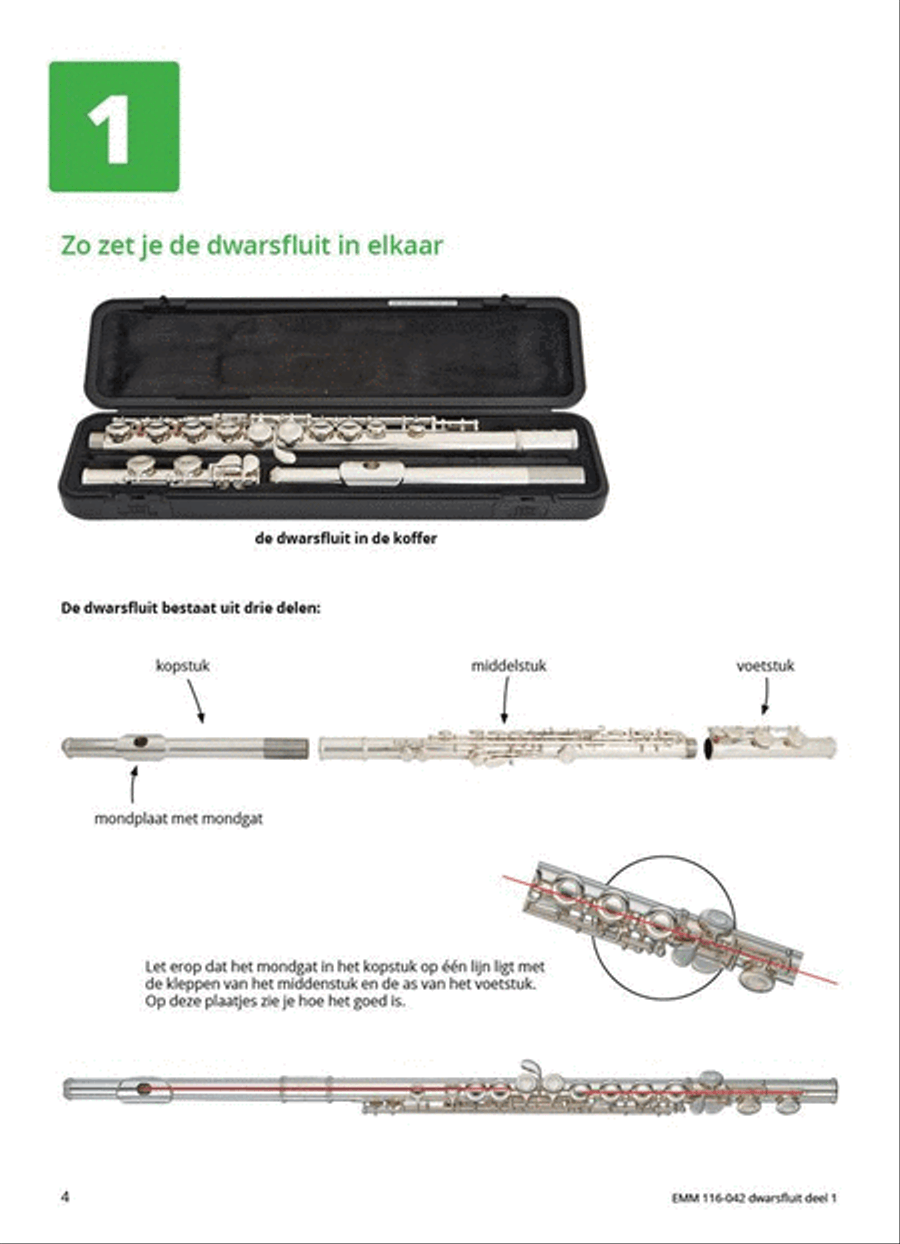 Samen Leren Samenspelen Dwarsfluit Flute Solo scores gallery preview page 3
