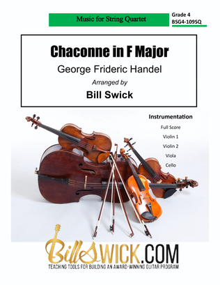 Book cover for Chaconne in F Major, HWV 485