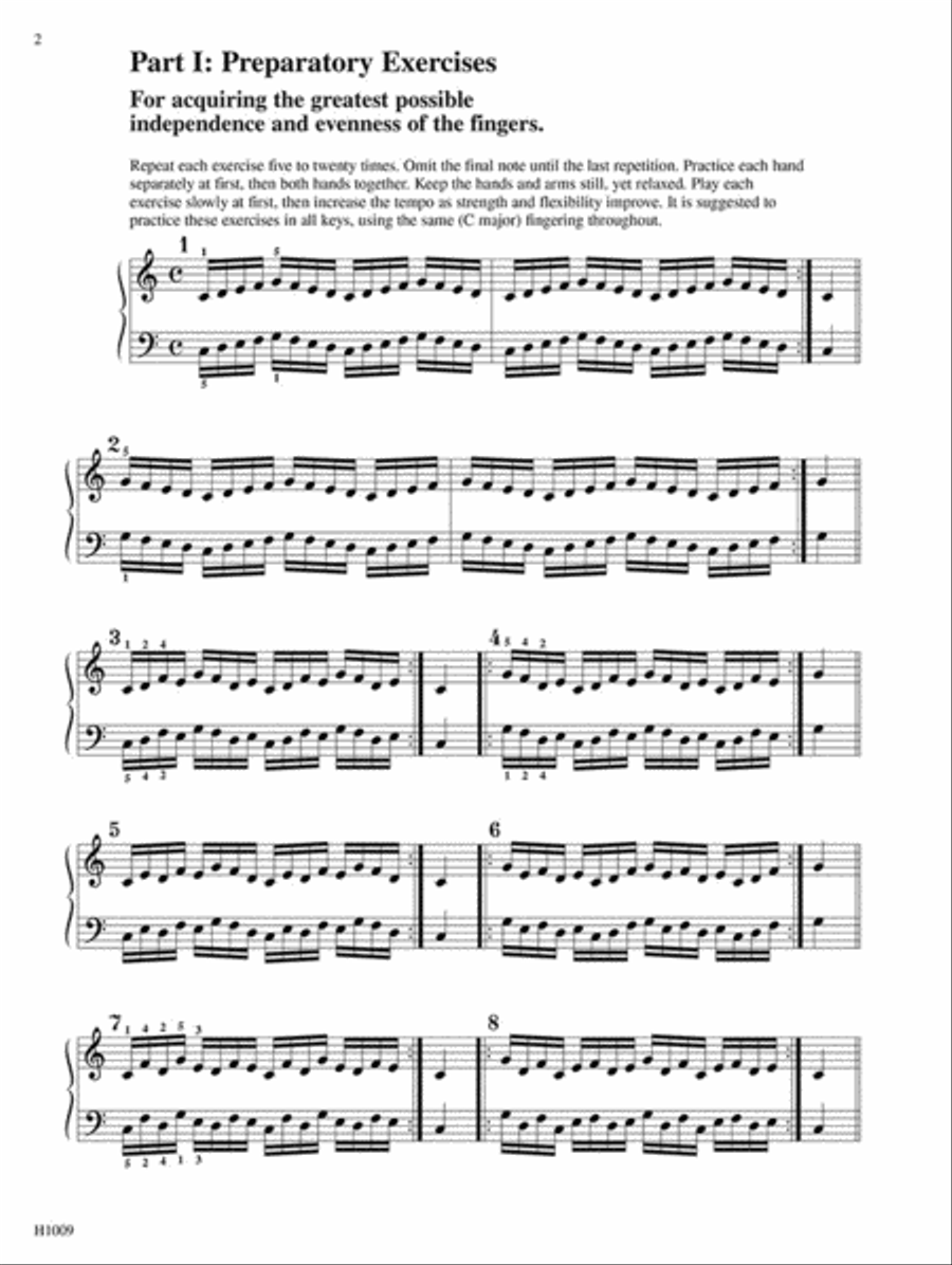 Schmitt Preparatory Exercises for Piano, Op. 16 Piano Method scores gallery preview page 3