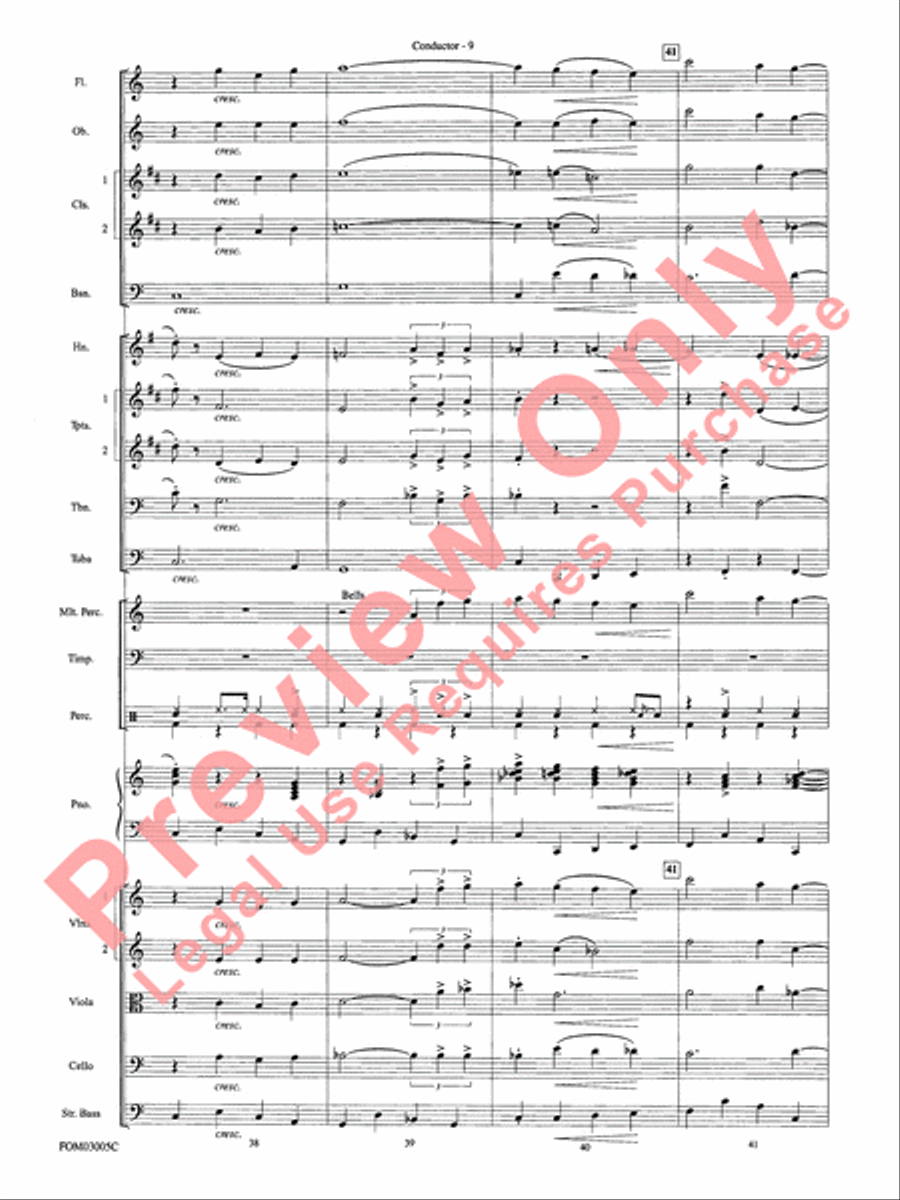 New York, New York, Theme from Full Orchestra scores gallery preview page 11