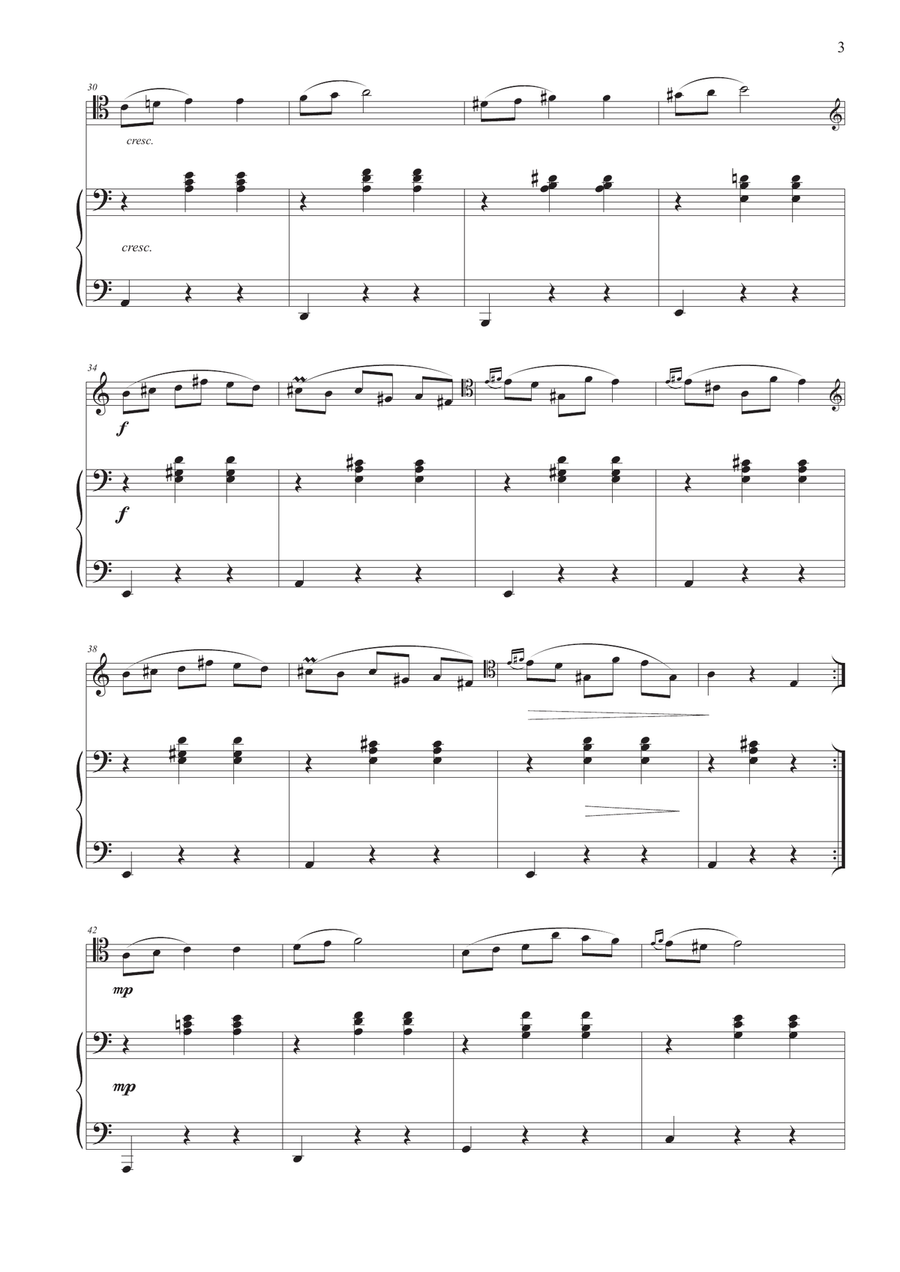 Waltz No. 19 in A Minor for Cello and Piano Piano scores gallery preview page 5