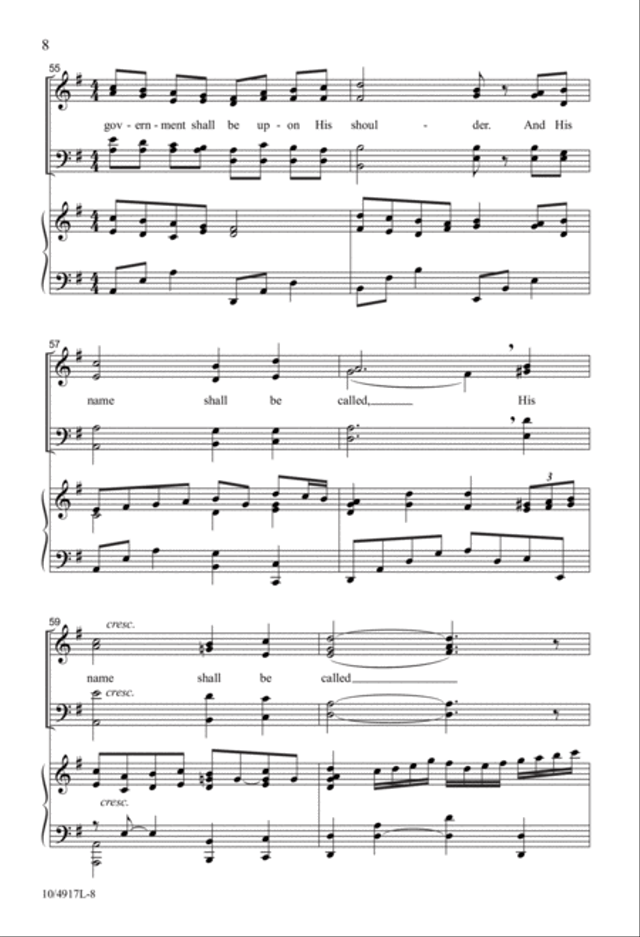 A Child Is Born 4-Part scores gallery preview page 8