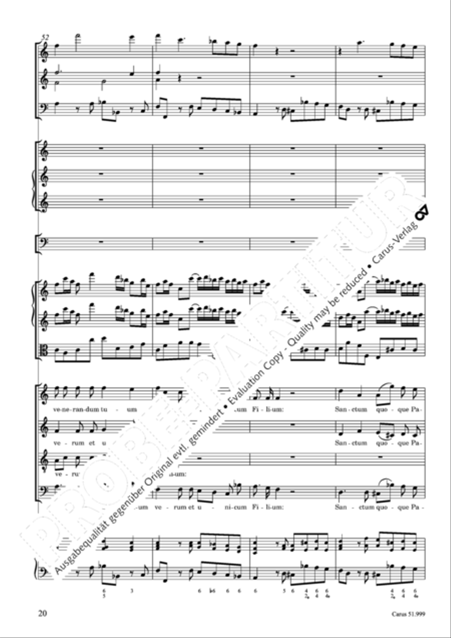 Te Deum Te Deum 4-Part scores gallery preview page 21