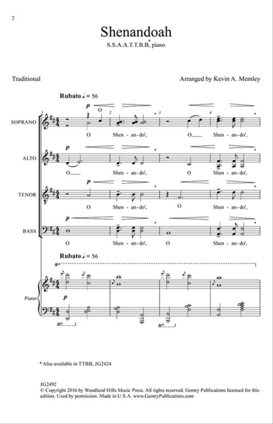 Shenandoah Shenandoah Divisi scores gallery preview page 2