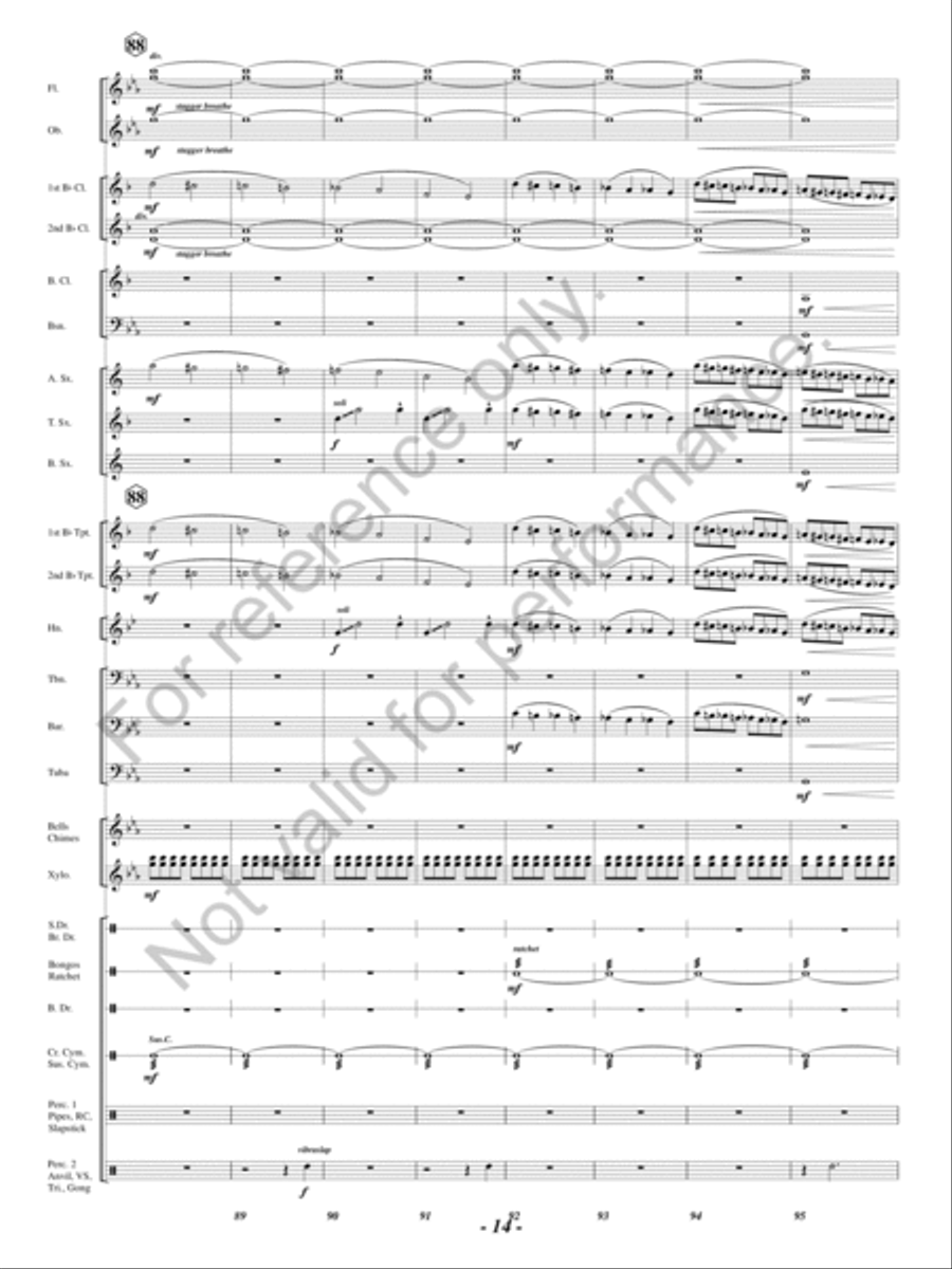 Roller Coaster! Concert Band - Sheet Music page 13