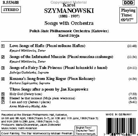 Songs With Orchestra image number null
