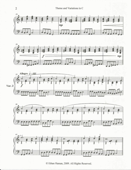 Theme and Variations in C