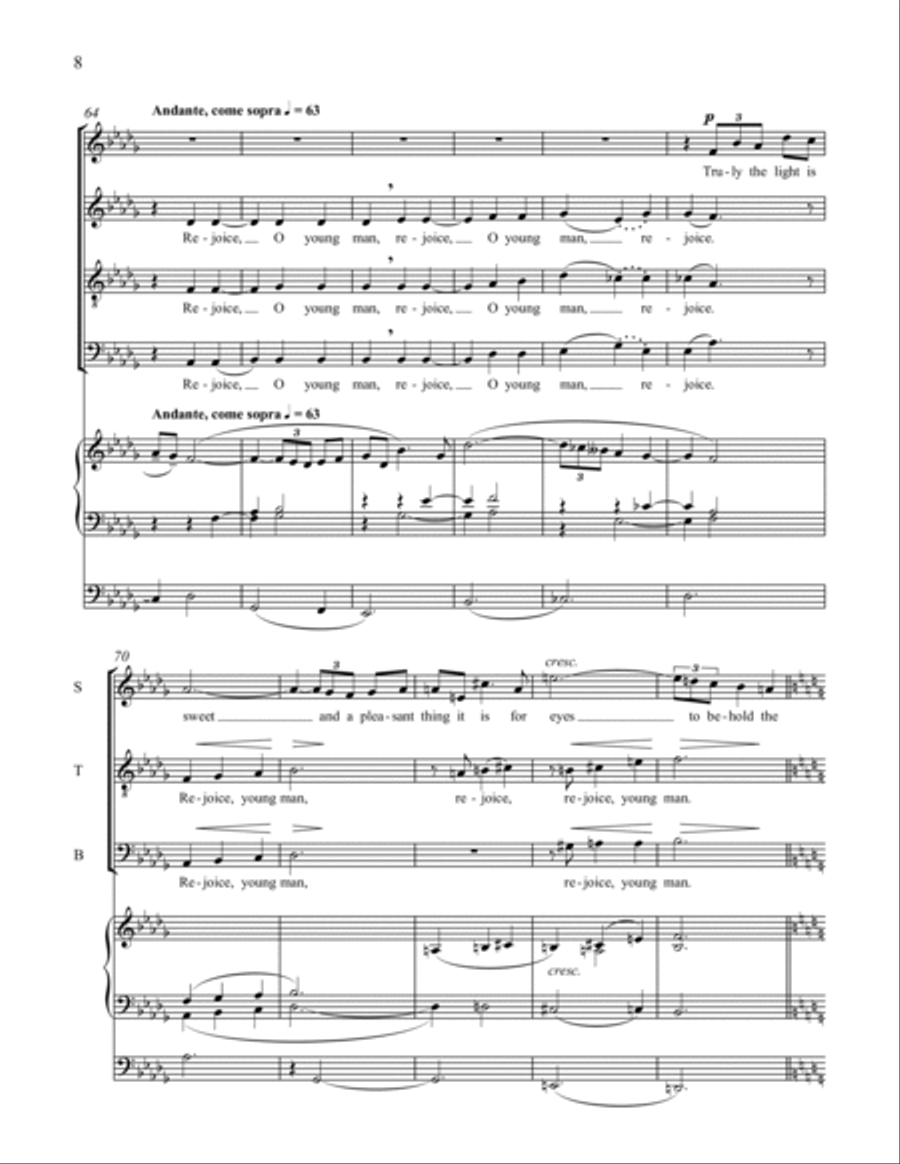 Truly the Light is Sweet Divisi scores gallery preview page 12