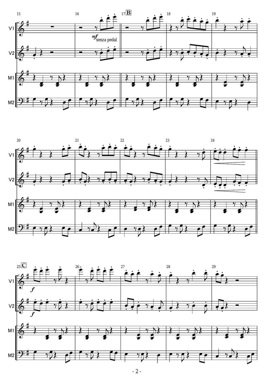 Stand By Me Marimba scores gallery preview page 2