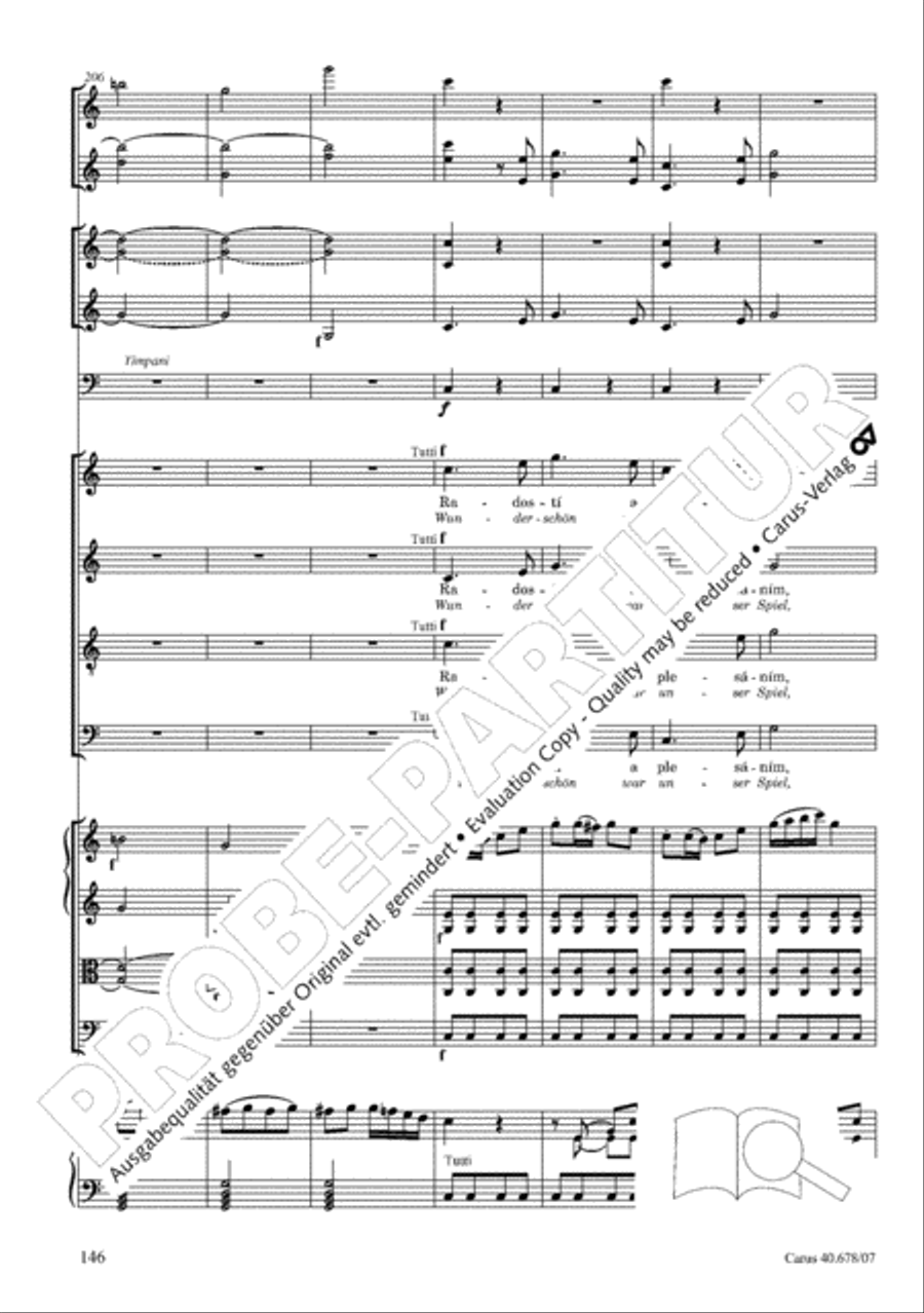 Missa pastoralis bohemica 4-Part scores gallery preview page 159
