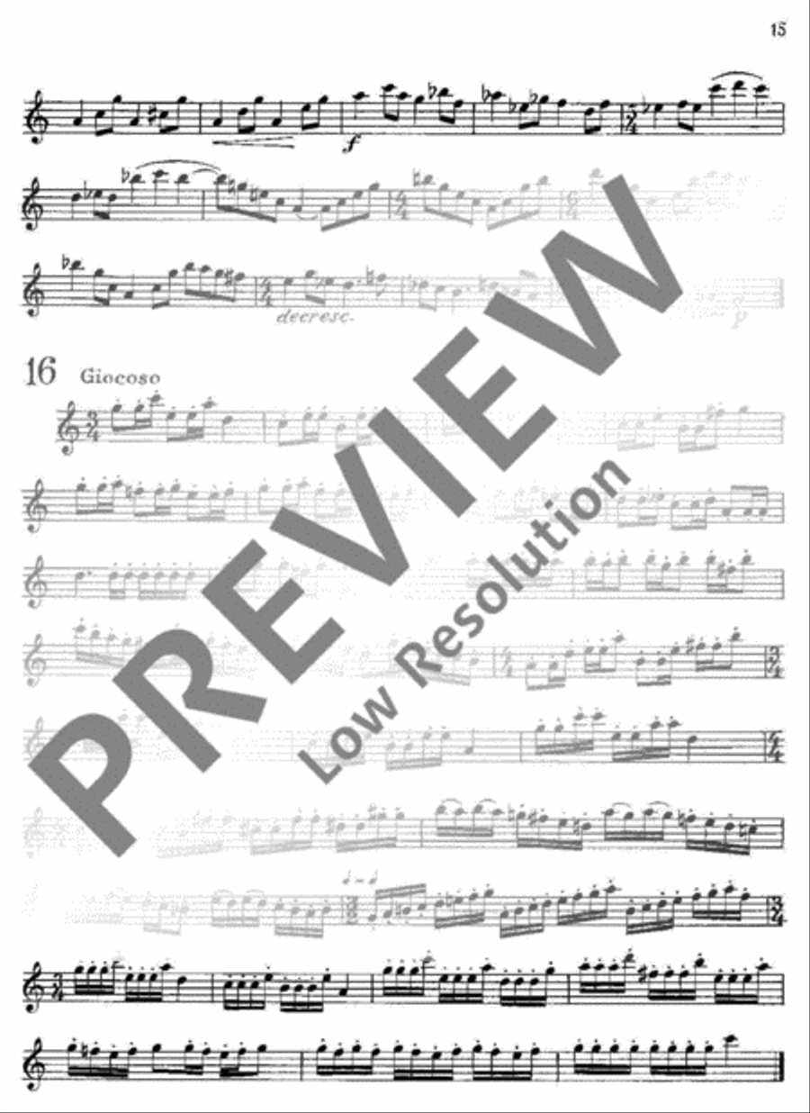 Modern Exercises for Treble Recorder Alto Recorder scores gallery preview page 16