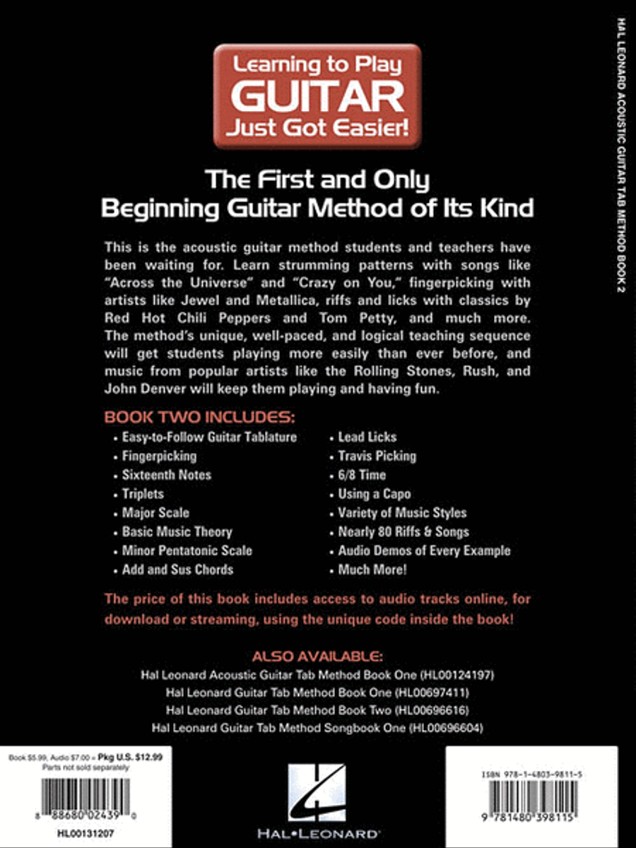 Hal Leonard Acoustic Guitar Tab Method – Book 2 Acoustic Guitar scores gallery preview page 2