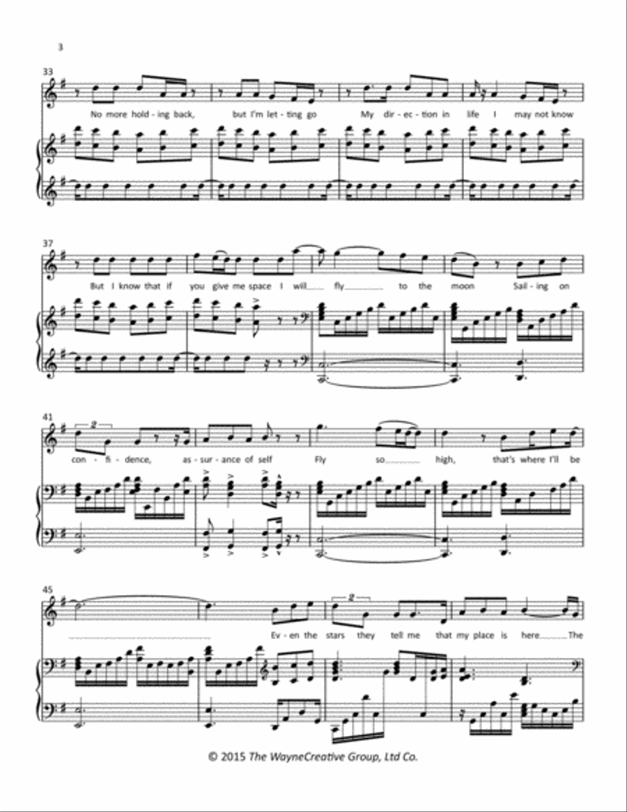 Watch Me Fly Tenor Voice scores gallery preview page 3