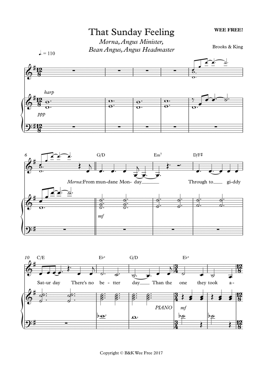 THAT SUNDAY FEELING Voice scores gallery preview page 1