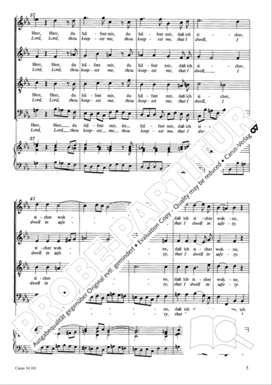 I lie and slumber, still and peaceful 4-Part scores gallery preview page 14